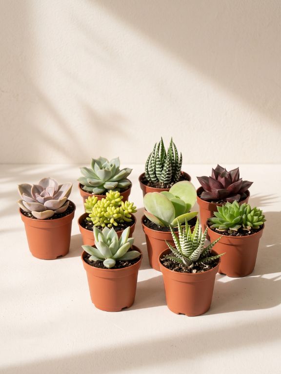 100 PACK MINI SUCCULENT PLANT IN GROWER POT